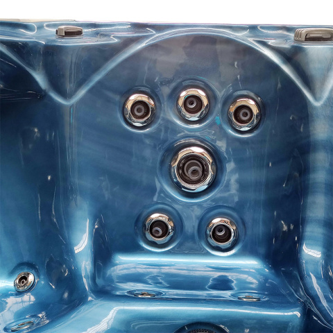 JACUZZI OGRODOWE WANNA SPA560 NIEBIESKA FALA OCEANU OBUDOWA ANTRACYT 220x220 CM JACUZZI OGRODOWE WANNA SPA560 NIEBIESKA FALA OCEANU OBUDOWA ANTRACYT 220x220 CM
