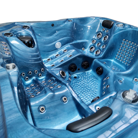 JACUZZI OGRODOWE WANNA SPA560 NIEBIESKA FALA OCEANU OBUDOWA ANTRACYT 220x220 CM JACUZZI OGRODOWE WANNA SPA560 NIEBIESKA FALA OCEANU OBUDOWA ANTRACYT 220x220 CM