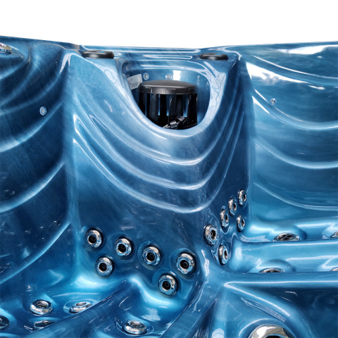 JACUZZI OGRODOWE WANNA SPA560 NIEBIESKA FALA OCEANU OBUDOWA ANTRACYT 220x220 CM JACUZZI OGRODOWE WANNA SPA560 NIEBIESKA FALA OCEANU OBUDOWA ANTRACYT 220x220 CM