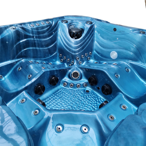 JACUZZI OGRODOWE WANNA SPA560 NIEBIESKA FALA OCEANU OBUDOWA ANTRACYT 220x220 CM JACUZZI OGRODOWE WANNA SPA560 NIEBIESKA FALA OCEANU OBUDOWA ANTRACYT 220x220 CM