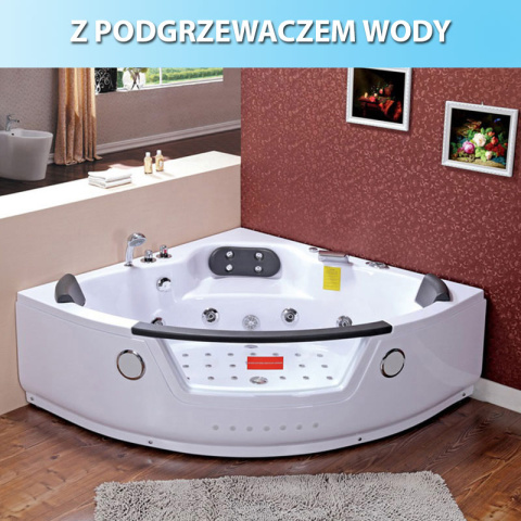 WANNA Z HYDROMASAŻEM TIGA 604H BIAŁA 152x152 CM WANNA Z HYDROMASAŻEM TIGA 604H BIAŁA 152x152 CM