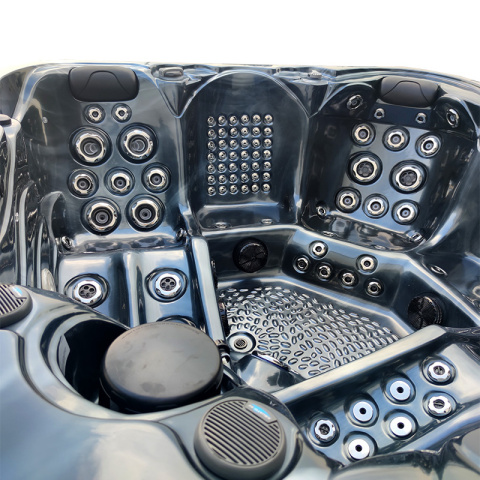 JACUZZI OGRODOWE WANNA SPA560 CZARNA FALA OCEANU OBUDOWA ANTRACYT 220x220 CM JACUZZI OGRODOWE WANNA SPA560 CZARNA FALA OCEANU OBUDOWA ANTRACYT 220x220 CM