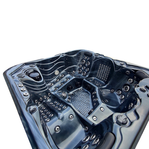 JACUZZI OGRODOWE WANNA SPA560 CZARNA FALA OCEANU OBUDOWA ANTRACYT 220x220 CM JACUZZI OGRODOWE WANNA SPA560 CZARNA FALA OCEANU OBUDOWA ANTRACYT 220x220 CM