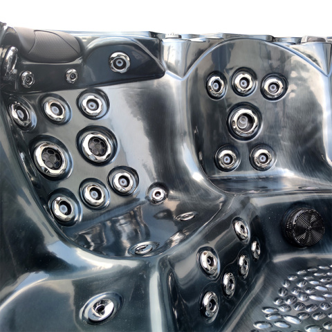 JACUZZI OGRODOWE WANNA SPA560 CZARNA FALA OCEANU OBUDOWA ANTRACYT 220x220 CM JACUZZI OGRODOWE WANNA SPA560 CZARNA FALA OCEANU OBUDOWA ANTRACYT 220x220 CM
