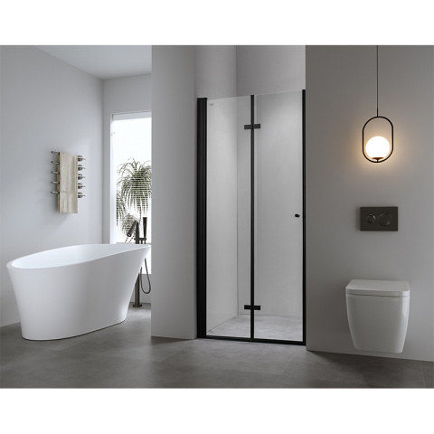 DRZWI PRYSZNICOWE SH01B CZARNE 90 CM 6 MM DRZWI PRYSZNICOWE SH01B CZARNE 90 CM 6 MM