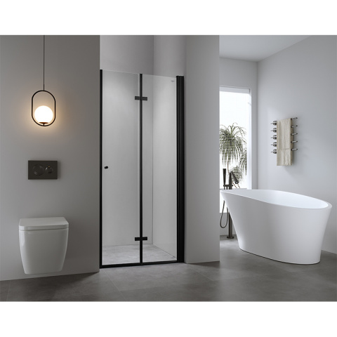 DRZWI PRYSZNICOWE SH01C CZARNE 100 CM DRZWI PRYSZNICOWE SH01C CZARNE 100 CM