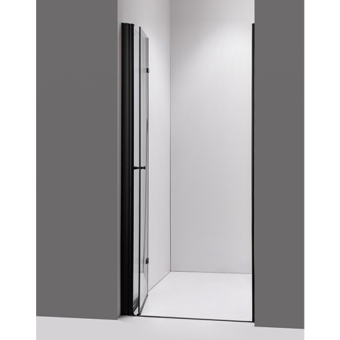 DRZWI PRYSZNICOWE SH01D CZARNE 110 CM 6 MM DRZWI PRYSZNICOWE SH01D CZARNE 110 CM 6 MM
