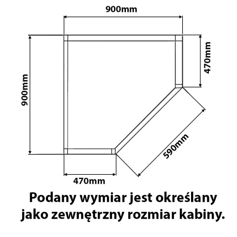 KABINA PRYSZNICOWA PIĘCIOKĄTNA KZ91B CHROM 90x90 CM KABINA PRYSZNICOWA PIĘCIOKĄTNA KZ91B CHROM 90x90 CM