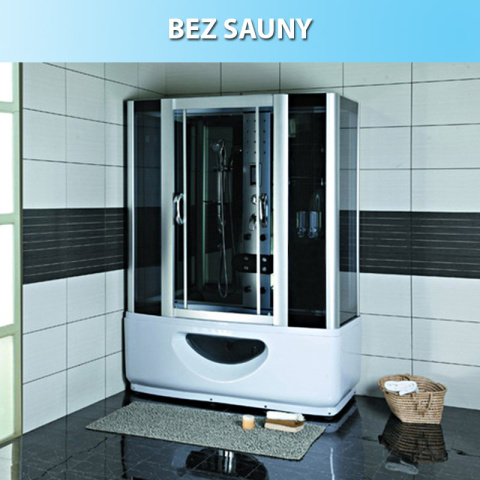 KABINA PRYSZNICOWA Z HYDROMASAŻEM SANDRA 9944B 165x85 CM
