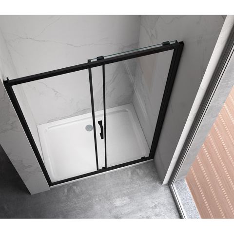 DRZWI PRYSZNICOWE ZES-KZ14B-BL-110 CZARNE 105-110 CM 6 MM DRZWI PRYSZNICOWE ZES-KZ14B-BL-110 CZARNE 105-110 CM 6 MM