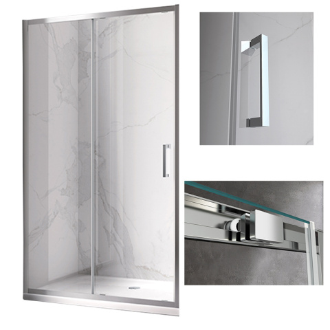 DRZWI PRYSZNICOWE KZ14C CHROM 115-120 CM 6 MM DRZWI PRYSZNICOWE KZ14C CHROM 115-120 CM 6 MM