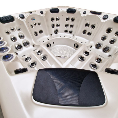 JACUZZI OGRODOWE WANNA SPA346 BIAŁA PERŁA OBUDOWA SZARA 230x230 CM JACUZZI OGRODOWE WANNA SPA346 BIAŁA PERŁA OBUDOWA SZARA 230x230 CM