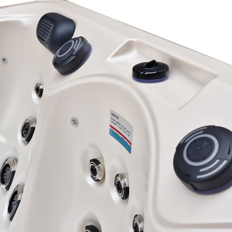 JACUZZI OGRODOWE WANNA SPA346 BIAŁA PERŁA OBUDOWA SZARA 230x230 CM JACUZZI OGRODOWE WANNA SPA346 BIAŁA PERŁA OBUDOWA SZARA 230x230 CM