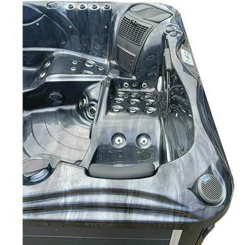 JACUZZI OGRODOWE WANNA SPA561 CZARNA FALA OCEANU OBUDOWA ANTRACYT 210x210 CM JACUZZI OGRODOWE WANNA SPA561 CZARNA FALA OCEANU OBUDOWA ANTRACYT 210x210 CM