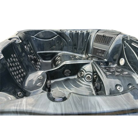 JACUZZI OGRODOWE WANNA SPA561 CZARNA FALA OCEANU OBUDOWA ANTRACYT 210x210 CM JACUZZI OGRODOWE WANNA SPA561 CZARNA FALA OCEANU OBUDOWA ANTRACYT 210x210 CM