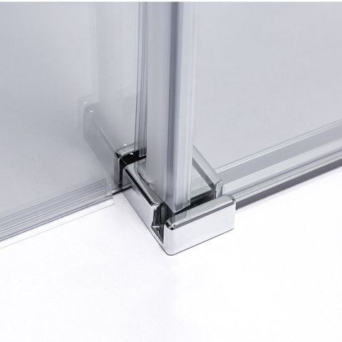 DRZWI PRYSZNICOWE Z BRODZIKIEM SH03B/ST06A CHROM/CZARNY 95-100/100x100 CM 8 MM DRZWI PRYSZNICOWE Z BRODZIKIEM SH03B/ST06A CHROM/CZARNY 95-100/100x100 CM 8 MM