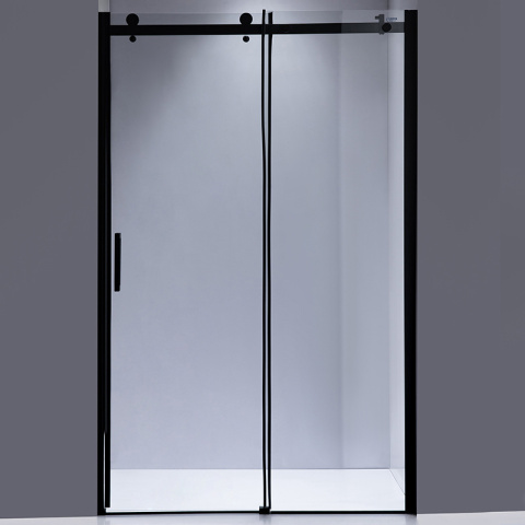 DRZWI PRYSZNICOWE Z BRODZIKIEM SH03B/ST03A CZARNE/BIAŁY 95-100/100x80 CM 8 MM DRZWI PRYSZNICOWE Z BRODZIKIEM SH03B/ST03A CZARNE/BIAŁY 95-100/100x80 CM 8 MM