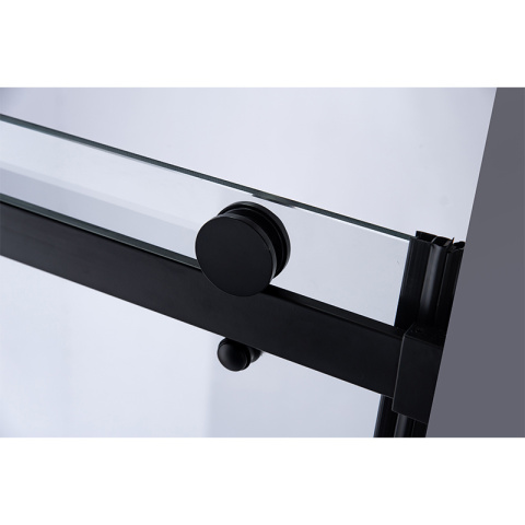 DRZWI PRYSZNICOWE Z BRODZIKIEM SH03B/ST03A CZARNE/BIAŁY 95-100/100x80 CM 8 MM DRZWI PRYSZNICOWE Z BRODZIKIEM SH03B/ST03A CZARNE/BIAŁY 95-100/100x80 CM 8 MM