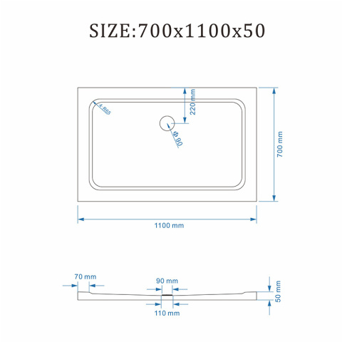 DRZWI PRYSZNICOWE Z BRODZIKIEM SH03C/ST05D CHROM/BIAŁY 105-110/110x70 CM 8 MM DRZWI PRYSZNICOWE Z BRODZIKIEM SH03C/ST05D CHROM/BIAŁY 105-110/110x70 CM 8 MM