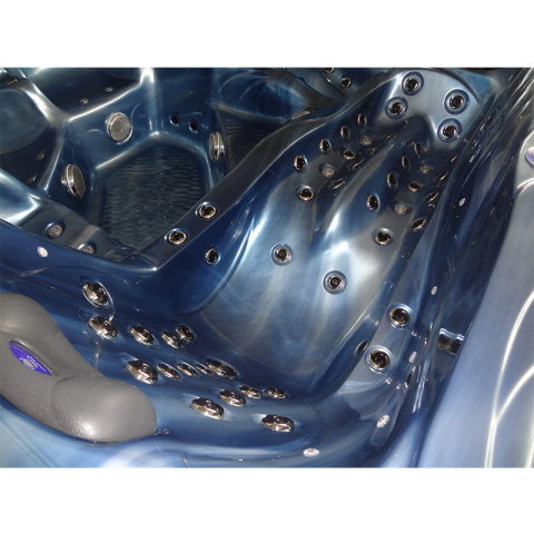 JACUZZI OGRODOWE WANNA SPA702 NIEBIESKA FALA OCEANU OBUDOWA ANTRACYT 230x230 CM JACUZZI OGRODOWE WANNA SPA702 NIEBIESKA FALA OCEANU OBUDOWA ANTRACYT 230x230 CM