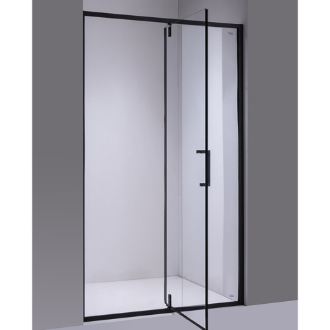DRZWI PRYSZNICOWE UCHYLNE SH08A DO WNĘKI CZARNE 80 CM 6 MM DRZWI PRYSZNICOWE UCHYLNE SH08A DO WNĘKI CZARNE 80 CM 6 MM