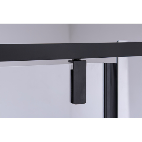 DRZWI PRYSZNICOWE UCHYLNE SH08A DO WNĘKI CZARNE 80 CM 6 MM DRZWI PRYSZNICOWE UCHYLNE SH08A DO WNĘKI CZARNE 80 CM 6 MM