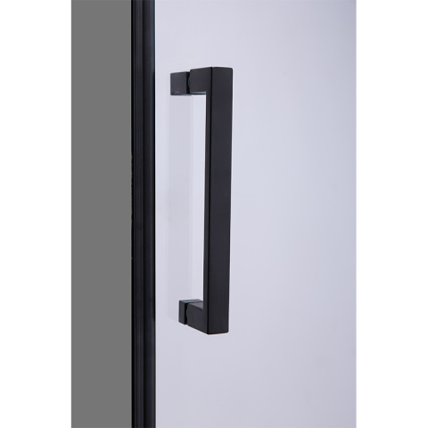 DRZWI PRYSZNICOWE UCHYLNE SH08A DO WNĘKI CZARNE 80 CM 6 MM DRZWI PRYSZNICOWE UCHYLNE SH08A DO WNĘKI CZARNE 80 CM 6 MM