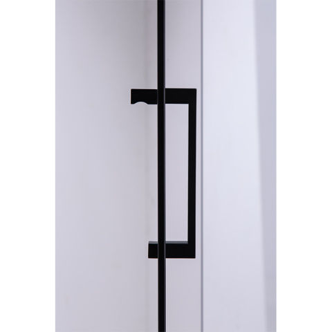 DRZWI PRYSZNICOWE UCHYLNE SH08A DO WNĘKI CZARNE 80 CM 6 MM DRZWI PRYSZNICOWE UCHYLNE SH08A DO WNĘKI CZARNE 80 CM 6 MM