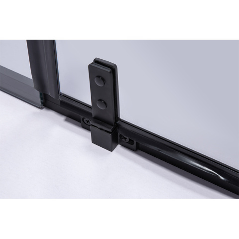 DRZWI PRYSZNICOWE UCHYLNE SH08A DO WNĘKI CZARNE 80 CM 6 MM DRZWI PRYSZNICOWE UCHYLNE SH08A DO WNĘKI CZARNE 80 CM 6 MM