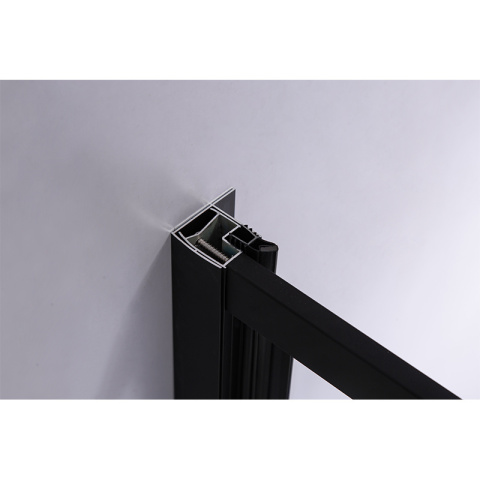 DRZWI PRYSZNICOWE SH08B CZARNE 90 CM 6 MM DRZWI PRYSZNICOWE SH08B CZARNE 90 CM 6 MM