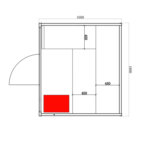 SAUNA FIŃSKA WYSOKOTEMPERATUROWA Z PIECEM OSLO5/HARVIA 6KW 4-5 OSOBOWA 180x160 CM