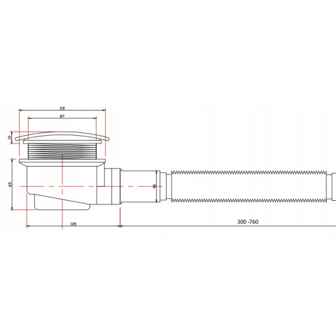 DRZWI PRYSZNICOWE Z BRODZIKIEM SH03D/ST03C CHROM/BIAŁY 115-120/120x80 CM 8 MM