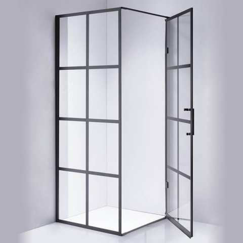 KABINA PRYSZNICOWA KWADRATOWA BS10A CZARNA 80x80 CM KABINA PRYSZNICOWA KWADRATOWA BS10A CZARNA 80x80 CM