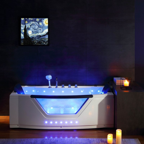 WANNA Z HYDROMASAŻEM URAN 931 BIAŁA 170x76 CM WANNA Z HYDROMASAŻEM URAN 931 BIAŁA 170x76 CM