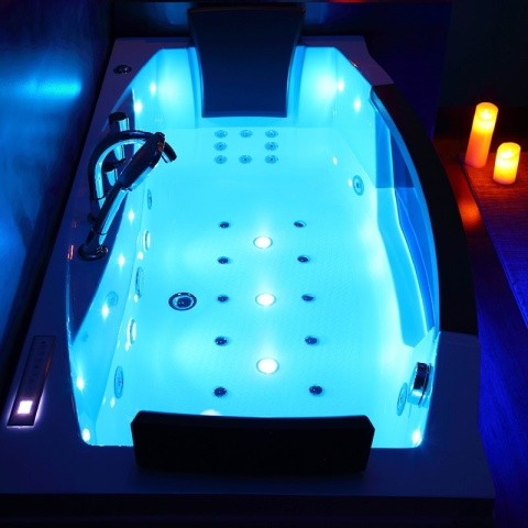 WANNA Z HYDROMASAŻEM URAN 931 BIAŁA 170x76 CM WANNA Z HYDROMASAŻEM URAN 931 BIAŁA 170x76 CM