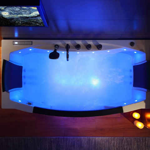 WANNA Z HYDROMASAŻEM URAN 931 BIAŁA 170x76 CM WANNA Z HYDROMASAŻEM URAN 931 BIAŁA 170x76 CM