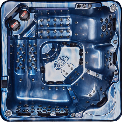 JACUZZI OGRODOWE WANNA SPA743 NIEBIESKA FALA OCEANU OBUDOWA SZARA 220x220 CM JACUZZI OGRODOWE WANNA SPA743 NIEBIESKA FALA OCEANU OBUDOWA SZARA 220x220 CM