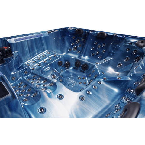 JACUZZI OGRODOWE WANNA SPA743 NIEBIESKA FALA OCEANU OBUDOWA SZARA 220x220 CM JACUZZI OGRODOWE WANNA SPA743 NIEBIESKA FALA OCEANU OBUDOWA SZARA 220x220 CM