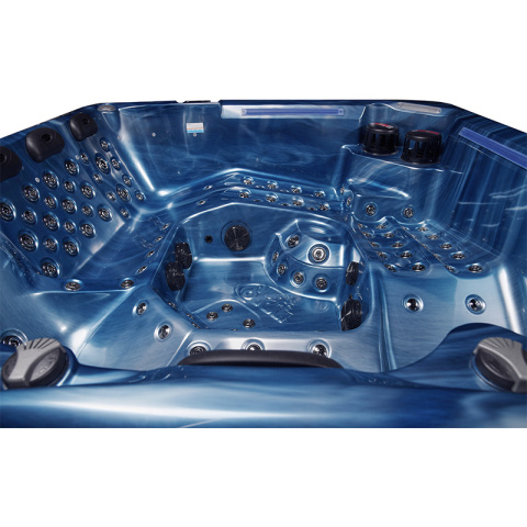 JACUZZI OGRODOWE WANNA SPA743 NIEBIESKA FALA OCEANU OBUDOWA SZARA 220x220 CM JACUZZI OGRODOWE WANNA SPA743 NIEBIESKA FALA OCEANU OBUDOWA SZARA 220x220 CM