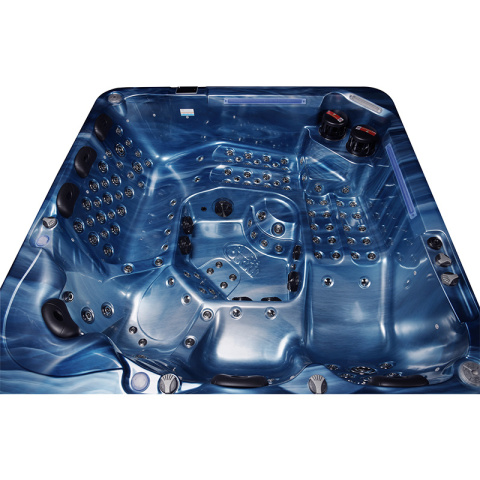 JACUZZI OGRODOWE WANNA SPA743 NIEBIESKA FALA OCEANU OBUDOWA SZARA 220x220 CM JACUZZI OGRODOWE WANNA SPA743 NIEBIESKA FALA OCEANU OBUDOWA SZARA 220x220 CM