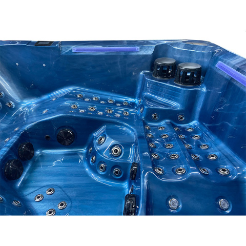 JACUZZI OGRODOWE WANNA SPA743 NIEBIESKA FALA OCEANU OBUDOWA SZARA 220x220 CM JACUZZI OGRODOWE WANNA SPA743 NIEBIESKA FALA OCEANU OBUDOWA SZARA 220x220 CM