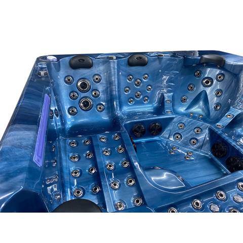 JACUZZI OGRODOWE WANNA SPA743 NIEBIESKA FALA OCEANU OBUDOWA SZARA 220x220 CM JACUZZI OGRODOWE WANNA SPA743 NIEBIESKA FALA OCEANU OBUDOWA SZARA 220x220 CM