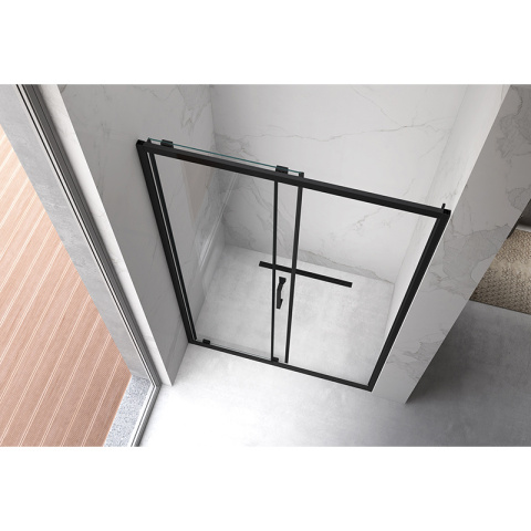 DRZWI PRYSZNICOWE ZES-KZ14B-BL-110 CZARNE 105-110 CM 6 MM DRZWI PRYSZNICOWE ZES-KZ14B-BL-110 CZARNE 105-110 CM 6 MM