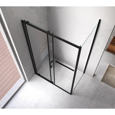 KABINA PRYSZNICOWA PROSTOKĄTNA KZ104C CZARNA 120x90 CM KABINA PRYSZNICOWA PROSTOKĄTNA KZ104C CZARNA 120x90 CM