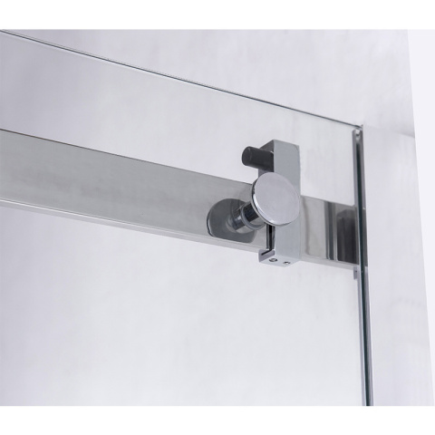 DRZWI PRYSZNICOWE Z BRODZIKIEM SH03D/ST03C CHROM/CZARNY 115-120/120x80 CM 8 MM DRZWI PRYSZNICOWE Z BRODZIKIEM SH03D/ST03C CHROM/CZARNY 115-120/120x80 CM 8 MM