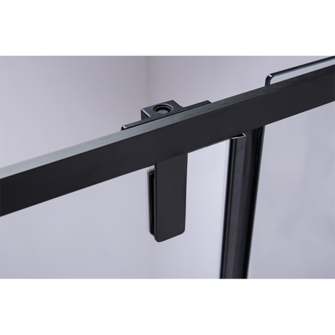 DRZWI PRYSZNICOWE SH08E CZARNE 120 CM 6 MM DRZWI PRYSZNICOWE SH08E CZARNE 120 CM 6 MM