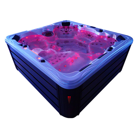 JACUZZI OGRODOWE WANNA SPA702 NIEBIESKA FALA OCEANU OBUDOWA ANTRACYT 230x230 CM JACUZZI OGRODOWE WANNA SPA702 NIEBIESKA FALA OCEANU OBUDOWA ANTRACYT 230x230 CM