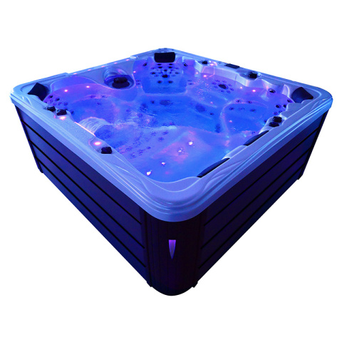 JACUZZI OGRODOWE WANNA SPA702 NIEBIESKA FALA OCEANU OBUDOWA ANTRACYT 230x230 CM JACUZZI OGRODOWE WANNA SPA702 NIEBIESKA FALA OCEANU OBUDOWA ANTRACYT 230x230 CM