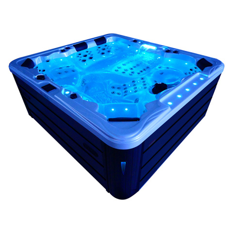 JACUZZI OGRODOWE WANNA SPA702 NIEBIESKA FALA OCEANU OBUDOWA ANTRACYT 230x230 CM JACUZZI OGRODOWE WANNA SPA702 NIEBIESKA FALA OCEANU OBUDOWA ANTRACYT 230x230 CM