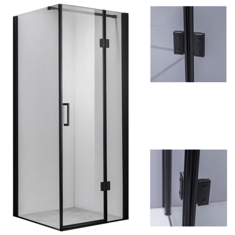 KABINA PRYSZNICOWA KWADRATOWA KZ1390B CZARNY 90x90 CM KABINA PRYSZNICOWA KWADRATOWA KZ1390B CZARNY 90x90 CM